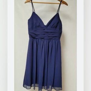 David’s Bridal Blue Sheer Dress Size 0